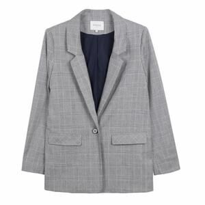 FRNCH Louisette Plaid Blazer